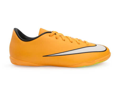 Nike Kids Mercurial Victory V Indoor Soccer Shoes Laser Orange/Black/Volt