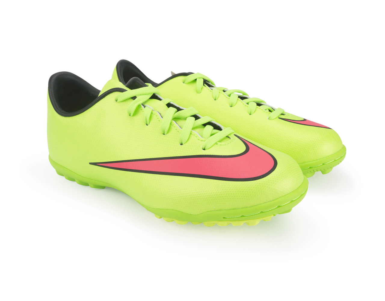 Nike Kids Mercurial Victory V Turf Soccer Shoes Electric Green/Hyper Punch/Black - Image 5