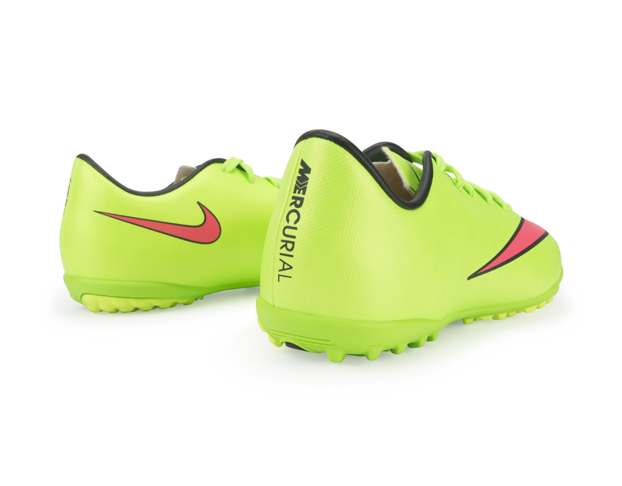 Nike Kids Mercurial Victory V Turf Soccer Shoes Electric Green/Hyper Punch/Black - Image 4