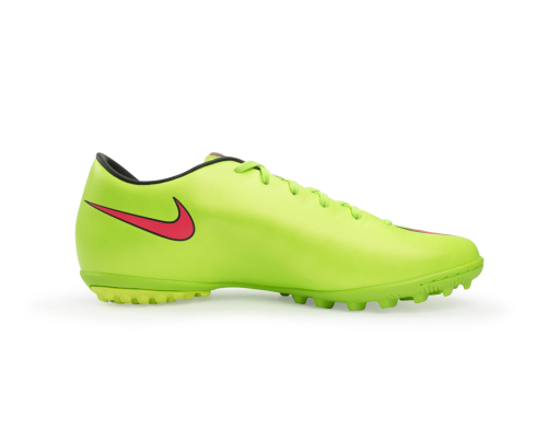 Nike Men's Mercurial Victory V Turf Soccer Shoes Electric Green/Hyper Punch/Black
