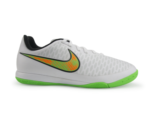 Nike Kids Magista Onda Indoor Soccer Shoes White/Poison Green/Black