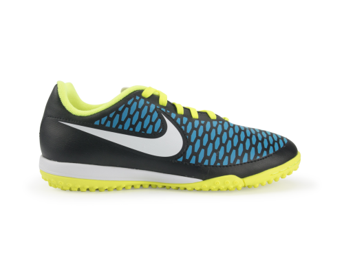 Nike Kids Magista Onda Turf Soccer Shoes Black/Volt/Blue Lagoon
