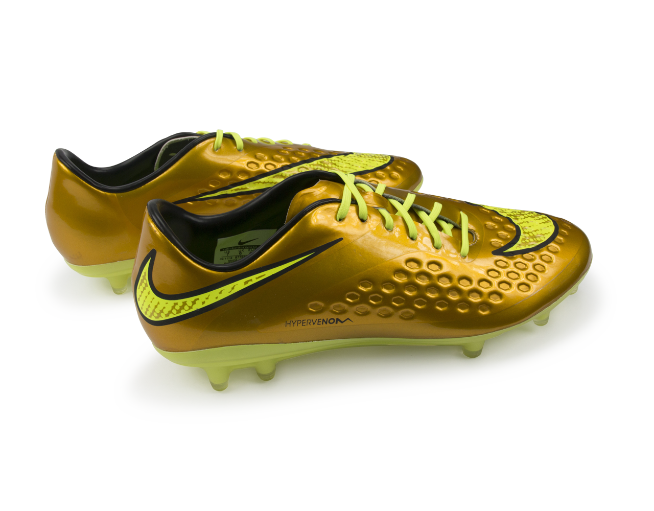 Nike Men's Hypervenom Phatal FG Metallic Gold/Black/Tour Yellow - Image 4