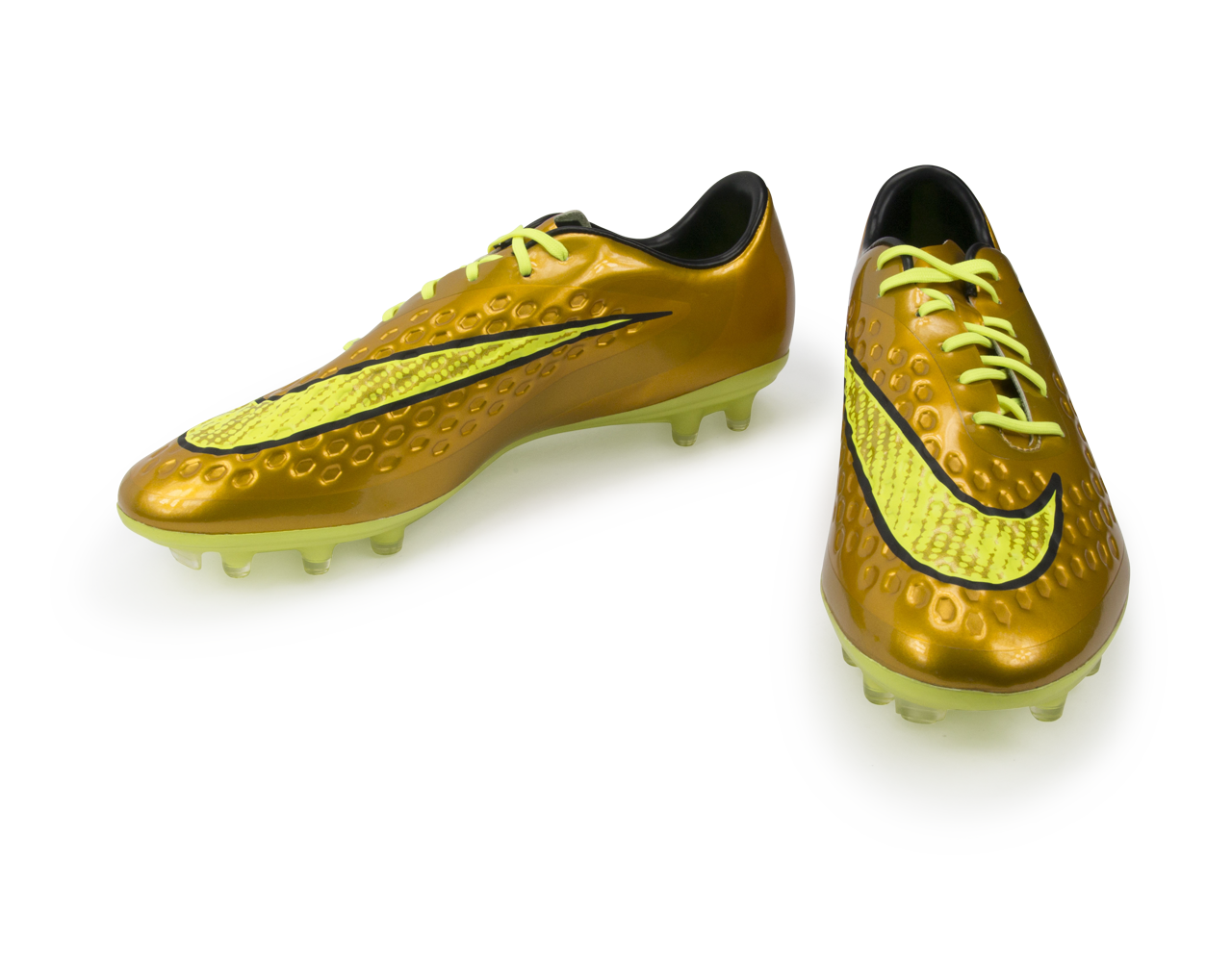 Nike Men's Hypervenom Phatal FG Metallic Gold/Black/Tour Yellow - Image 3