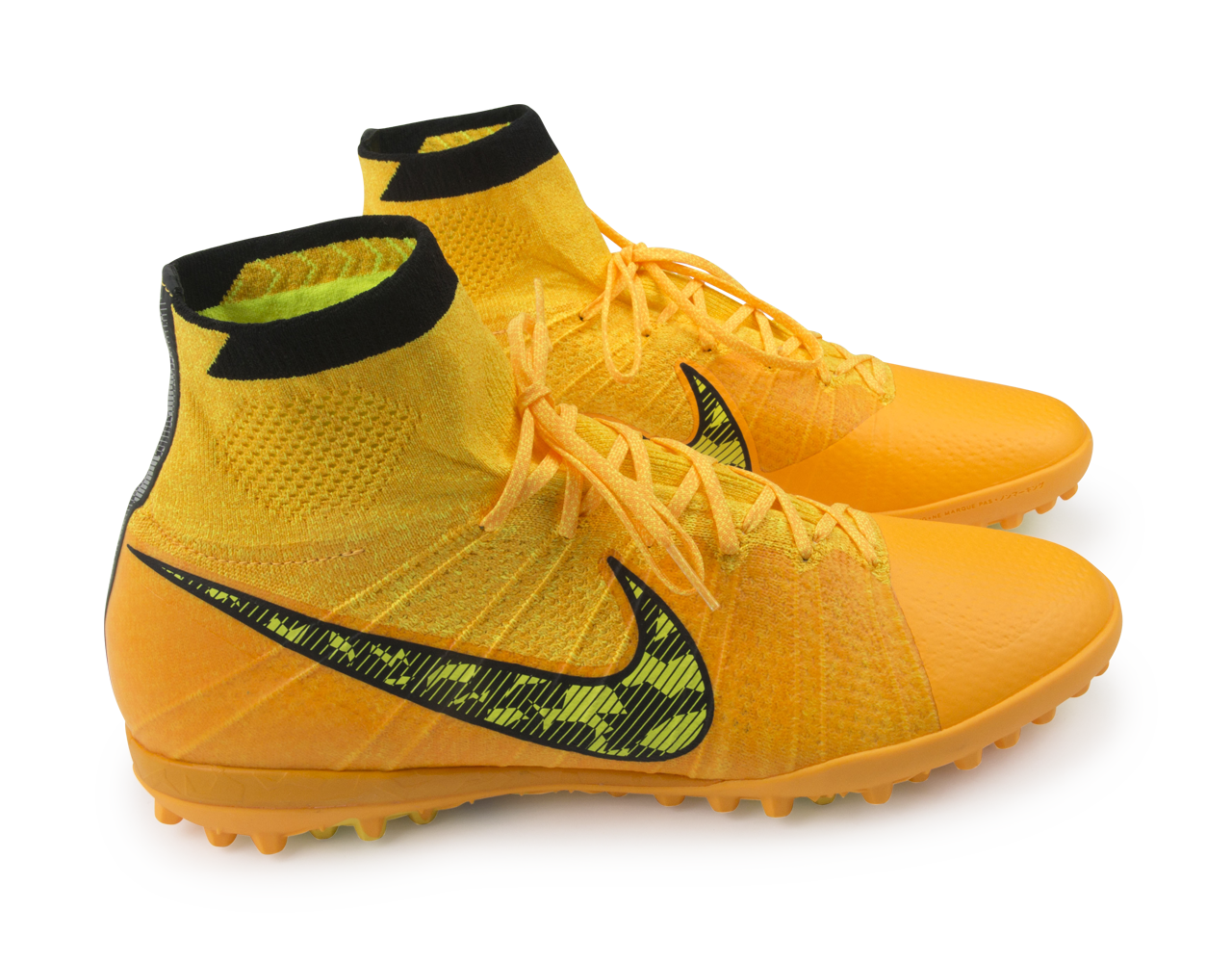 Nike Men's Elastico Superfly Turf Soccer Shoes Laser Orange/Black/Tour Yellow - Image 3