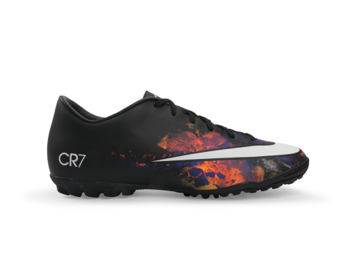 Nike Men's Mercurial Victory V CR Turf Soccer Shoes Black/White/Total Crimson