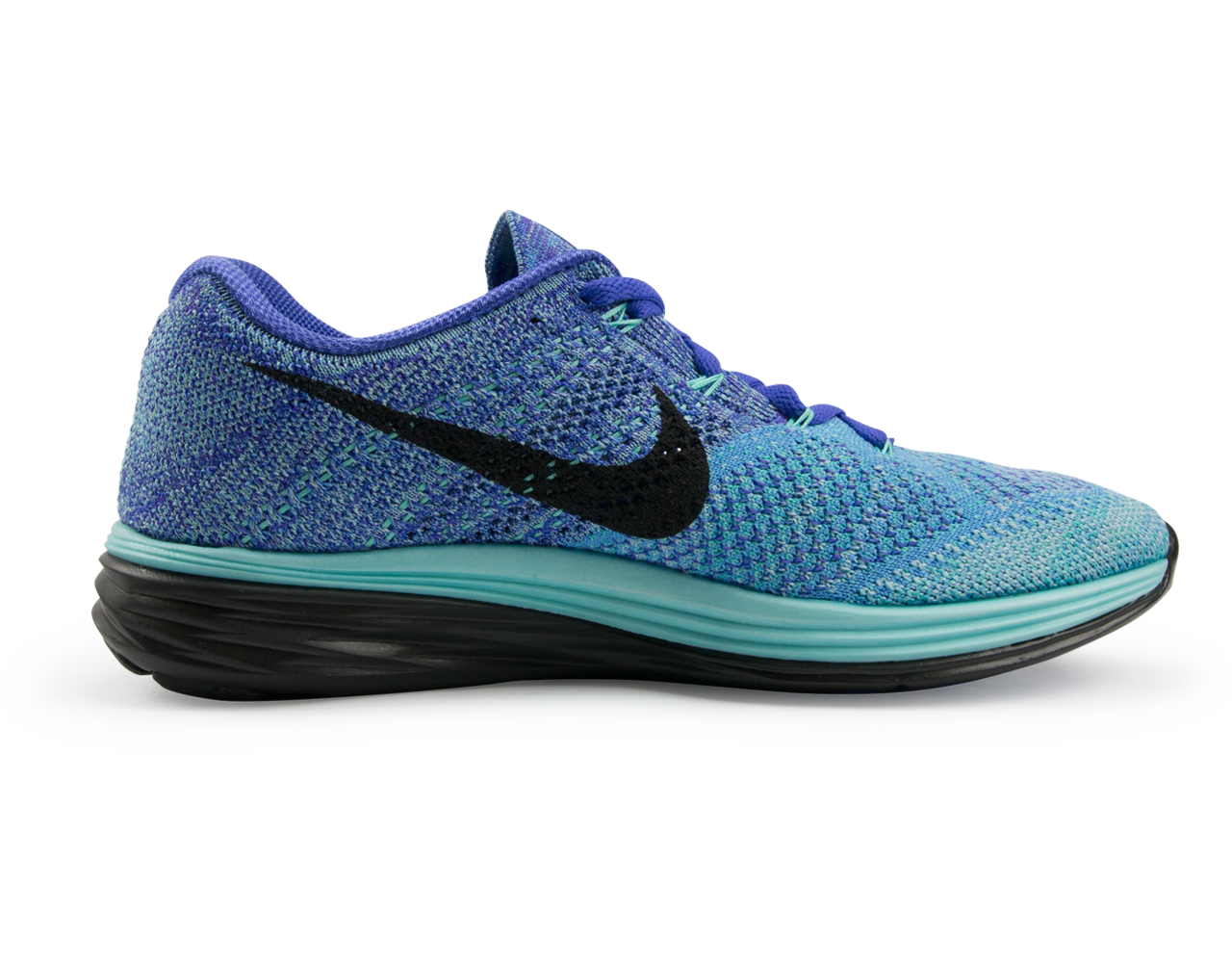 Nike Women's Flyknit Lunar 3 Running Shoes Light Aqua/Persian Violet/University Blue