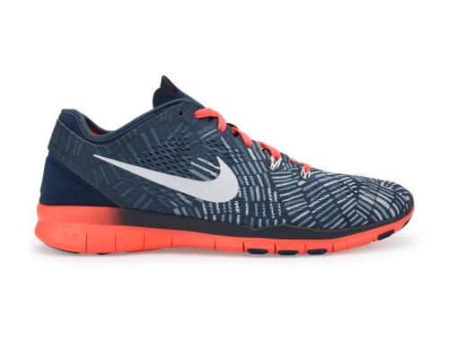 Nike Women's Free 5.0 TR Fit 5 Print V Squadron Blue/White Brght/Mng