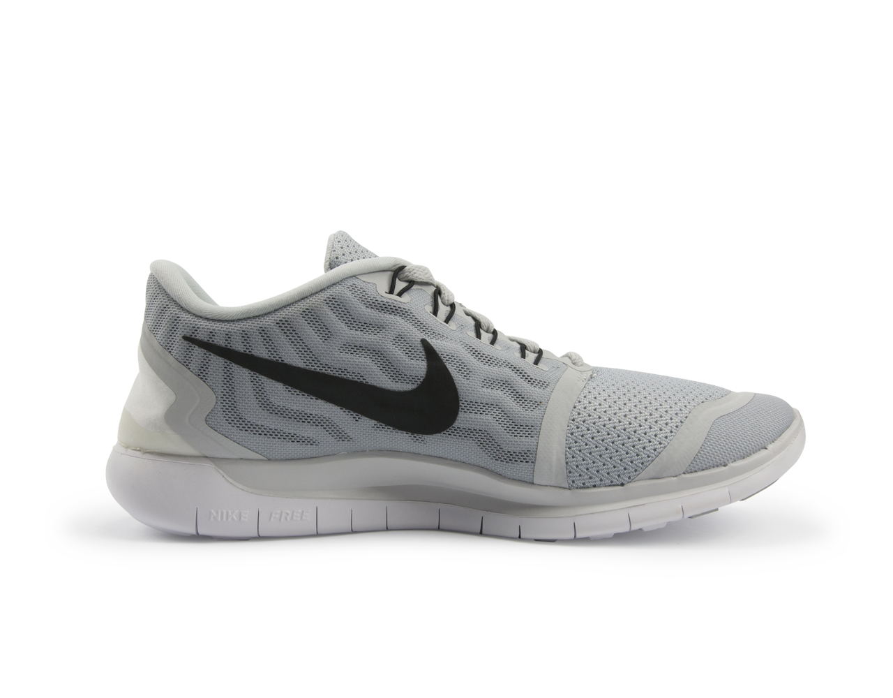 Nike Men's Free 5.0 Running Shoes Pure Platinum/Black/Wolf Grey - Image 2