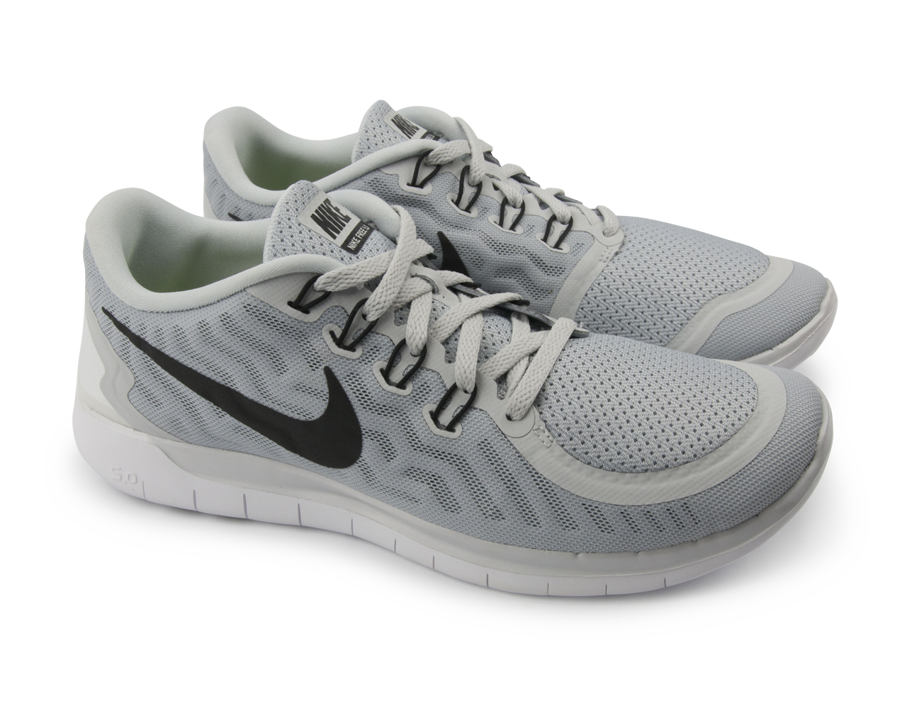 Nike Men's Free 5.0 Running Shoes Pure Platinum/Black/Wolf Grey - Image 3