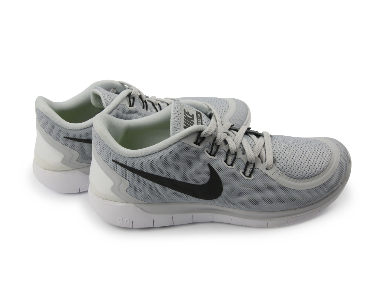 Nike Men's Free 5.0 Running Shoes Pure Platinum/Black/Wolf Grey - Image 6