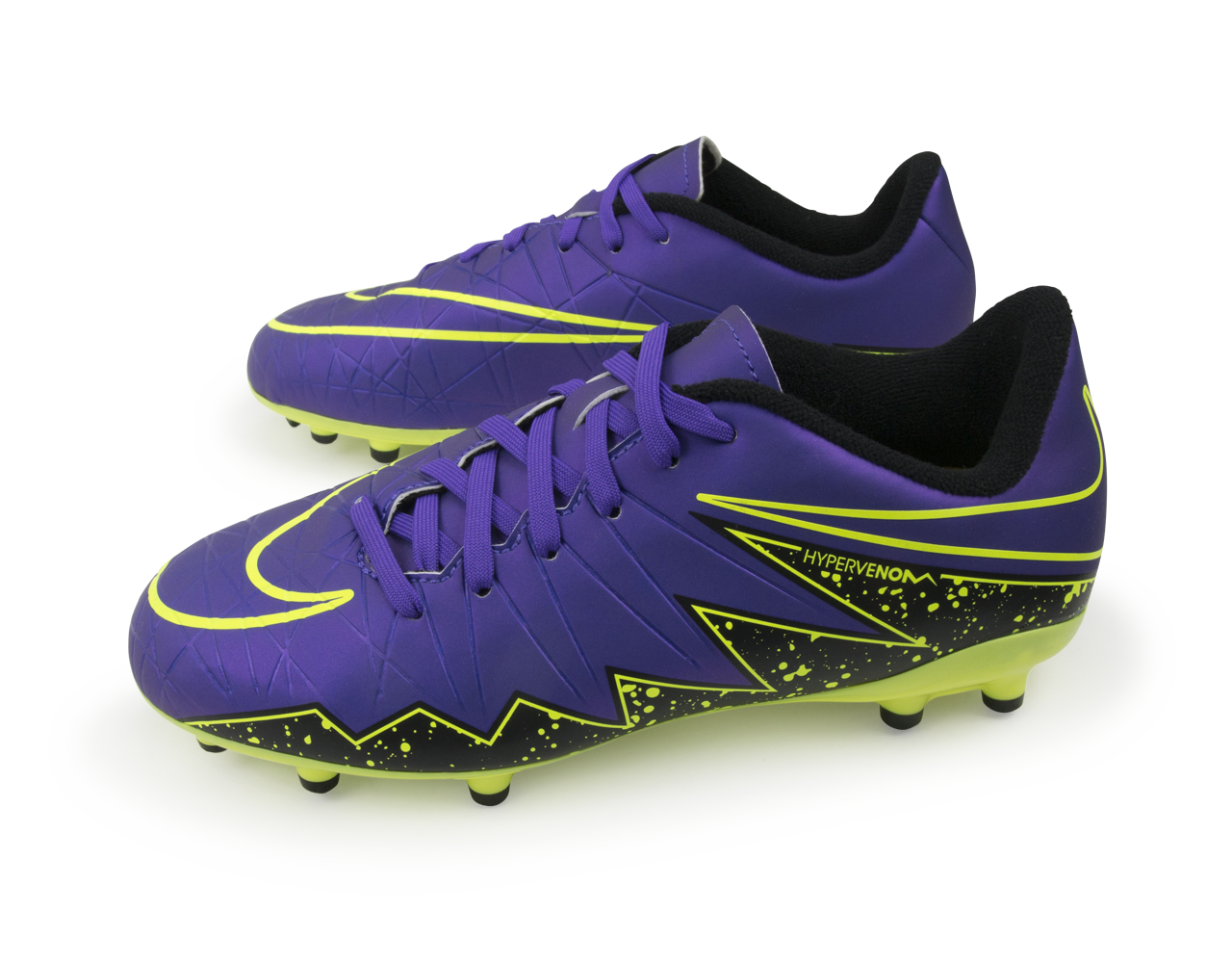 Nike Kids Hypervenom Phelon II FG Hyper Grape/Black/Volt - Image 6
