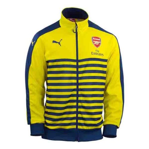 PUMA Men's Arsenal T7 Anthem Jacket Empire Yellow/Estate Blue