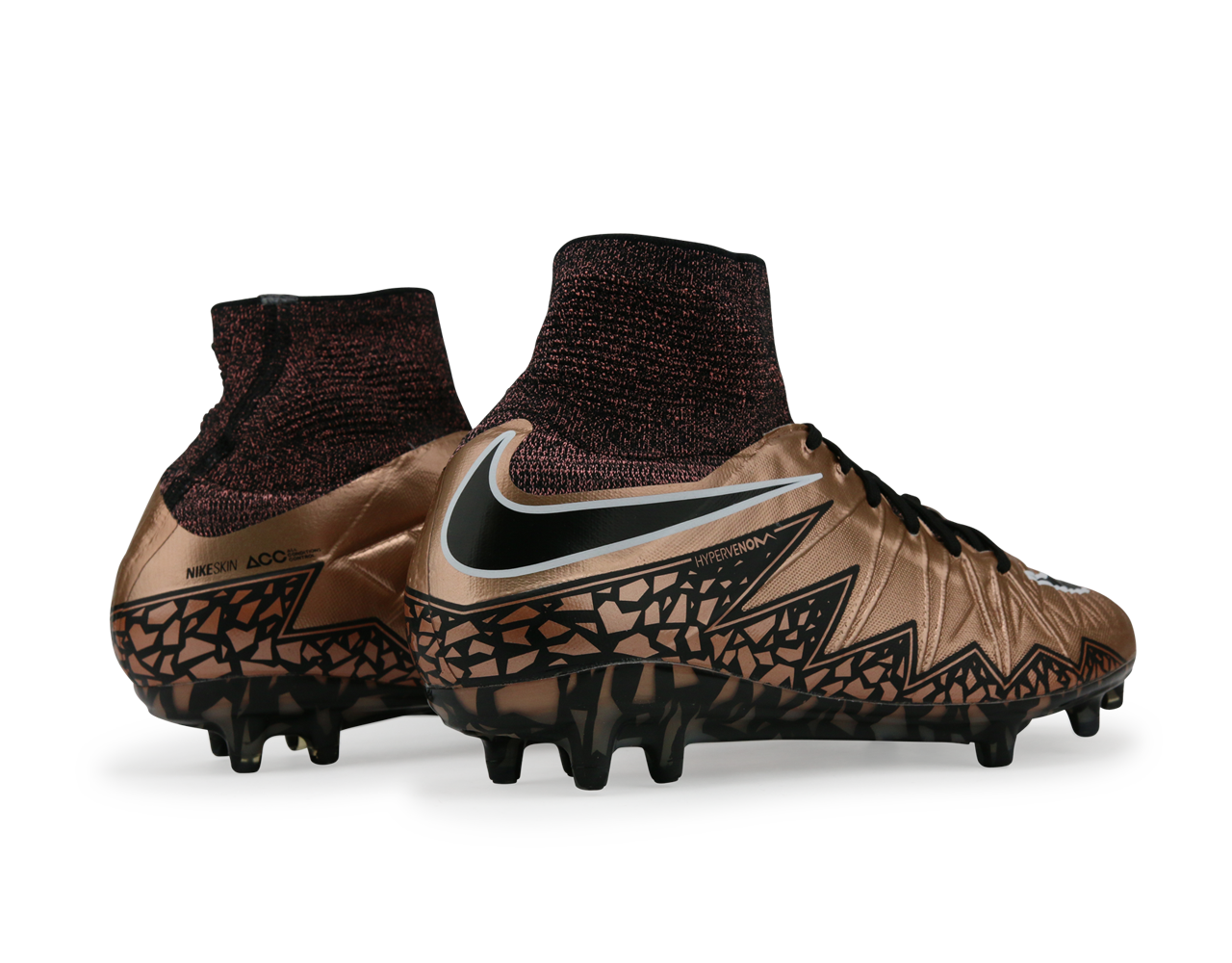 Nike Men's Hypervenom Phantom II FG Metallic Red Bronze/Green Glow/Black - Image 4