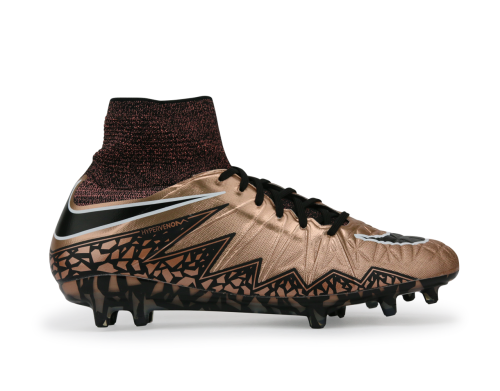 Nike Men's Hypervenom Phantom II FG Metallic Red Bronze/Green Glow/Black