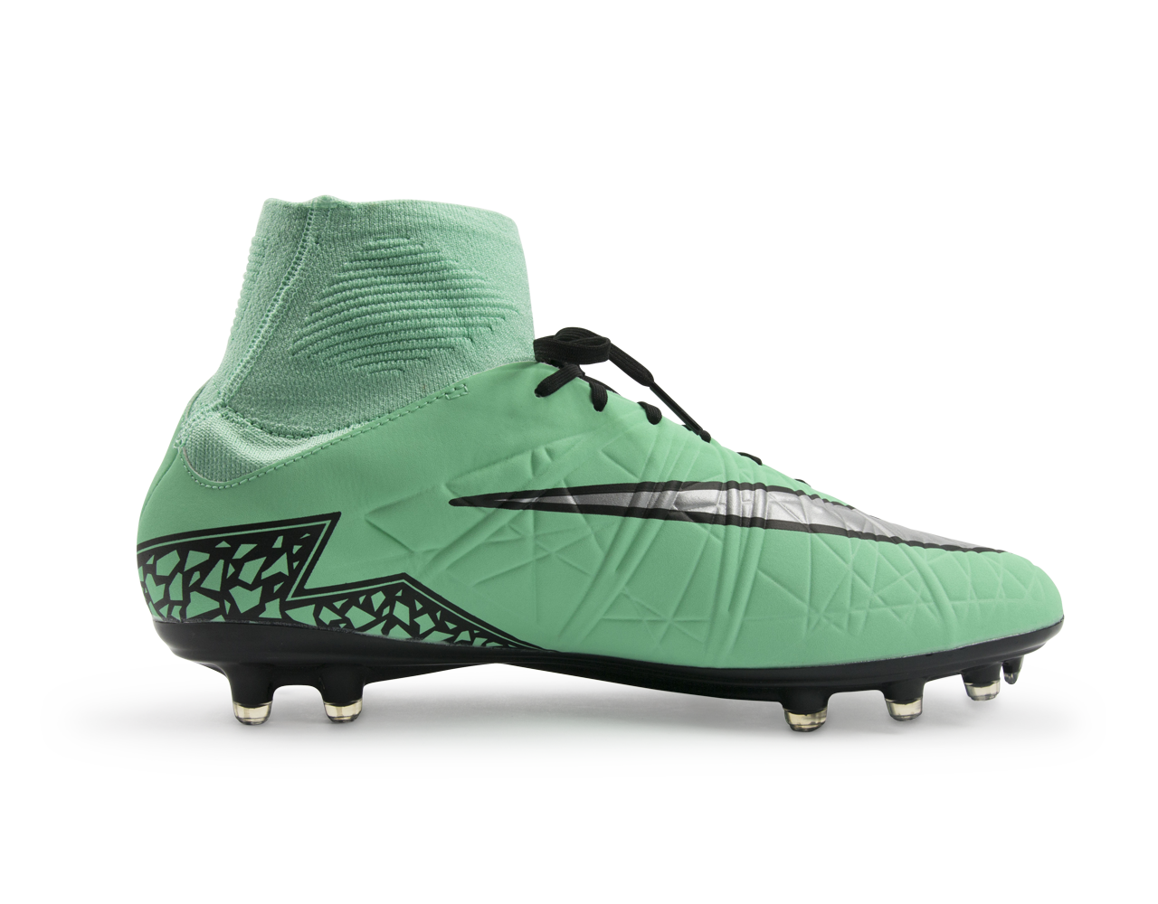 Nike Men's Hypervenom Phatal II DF FG Green Glow/Metallic Silver/Hyper Orange - Image 3