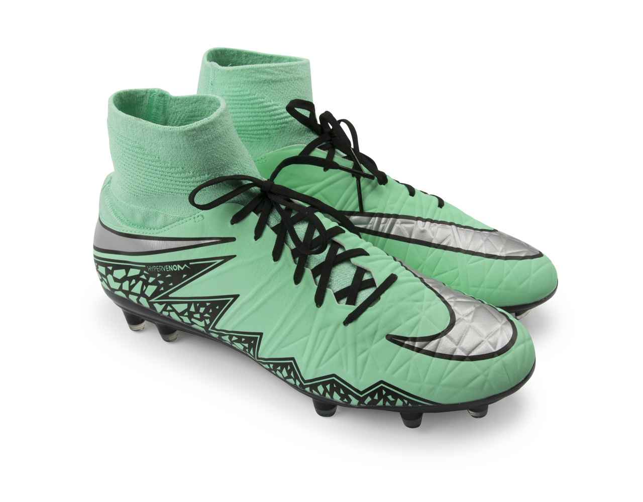 Nike Men's Hypervenom Phatal II DF FG Green Glow/Metallic Silver/Hyper Orange - Image 6