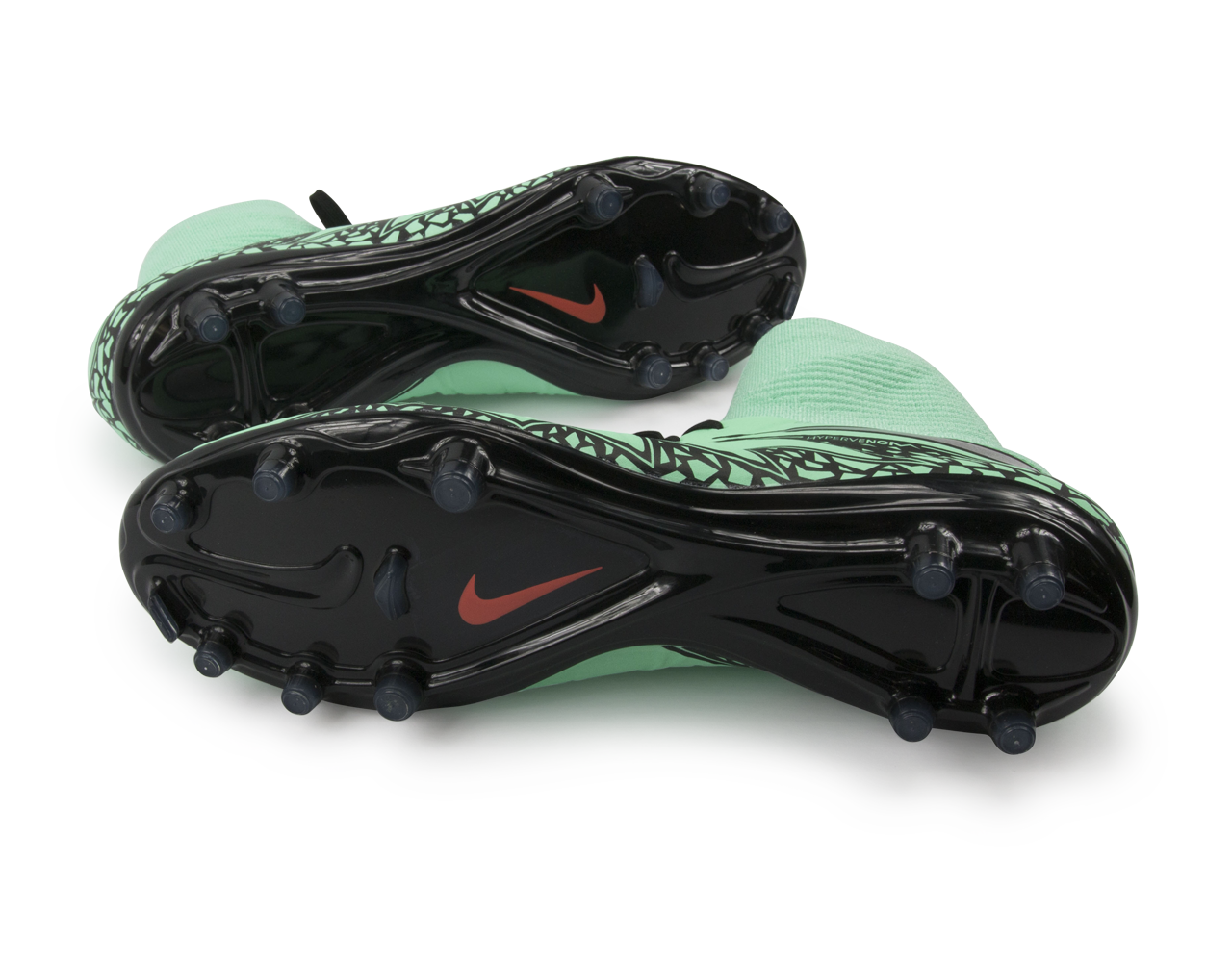 Nike Men's Hypervenom Phatal II DF FG Green Glow/Metallic Silver/Hyper Orange - Image 4