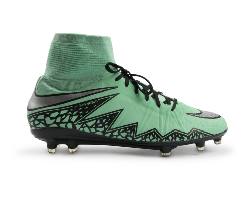 Nike Men's Hypervenom Phatal II DF FG Green Glow/Metallic Silver/Hyper Orange