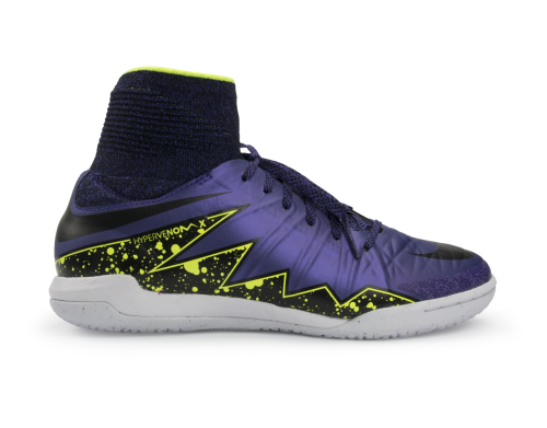 Nike Kids HypervenomX Proximo Street Indoor Soccer Shoes  Hyper Grape/Black/Volt