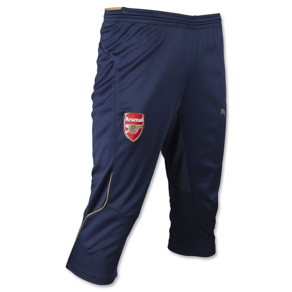 PUMA Men's 15/16 Arsenal 3/4 Training Pants Black Iris/Victory Gold - Image 2