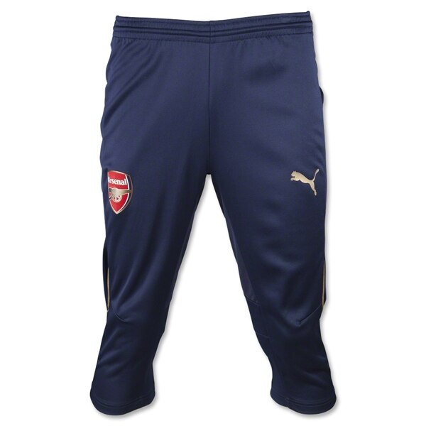 PUMA Men's 15/16 Arsenal 3/4 Training Pants Black Iris/Victory Gold