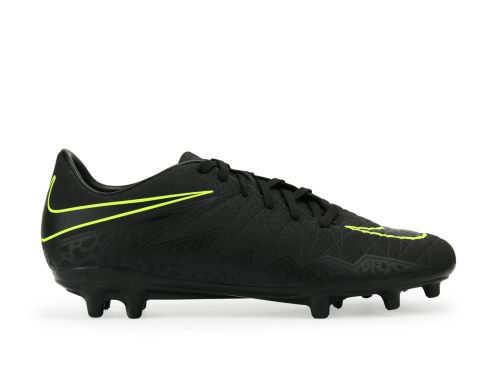 Nike Men's Hypervenom Phelon II FG Black/Black/Volt