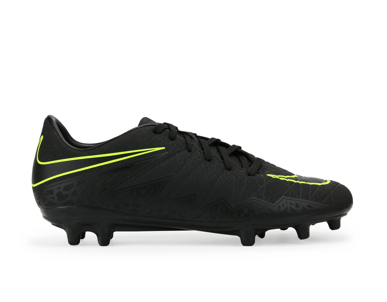 Nike Men's Hypervenom Phelon II FG Black/Black/Volt