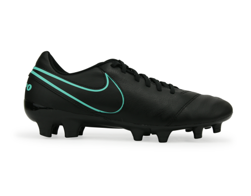 Nike Men's Tiempo Genio II FG Black/Hyper Turqouise