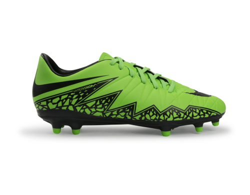 Nike Men's Hypervenom Phelon FG Green Strike/Black/Noir