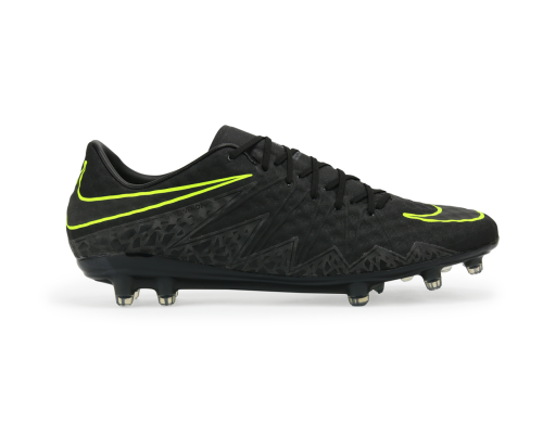 Nike Men's Hypervenom Phinish II FG Black/Black/Volt