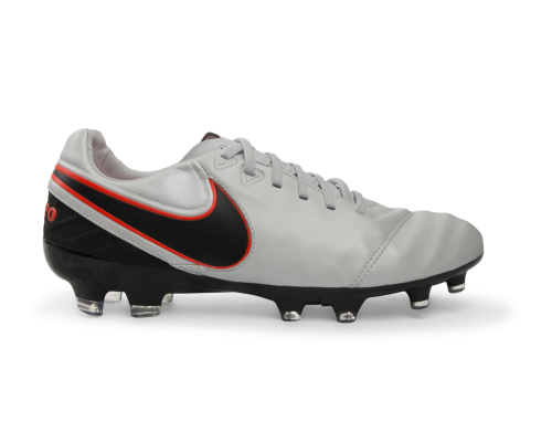 Nike Men's Tiempo Legacy II FG Pure Platinum/Black/Hyper Orange