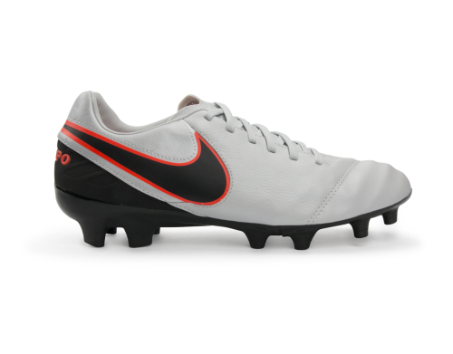 Nike Men's Tiempo Mystic V FG Pure Platinum/Black/Hyper Orange