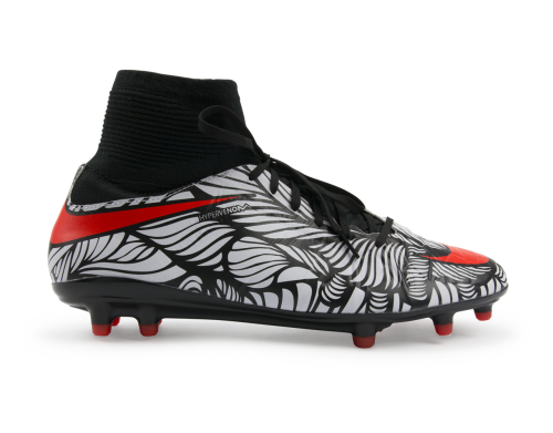 Nike Men's Hypervenom Phatal II DF NJR FG Black/Bright Crimson/White