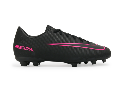 Nike Kids Mercurial Vapor XI FG Black/Black/Pink Blast