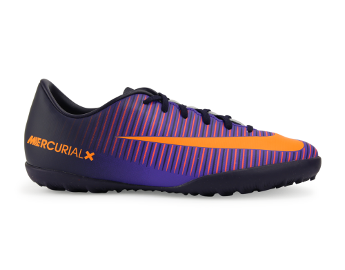 Nike Kids MercurialX Victory VI Turf Soccer Shoes Pure Dynasty/Bright Citrus/Hyper Grape