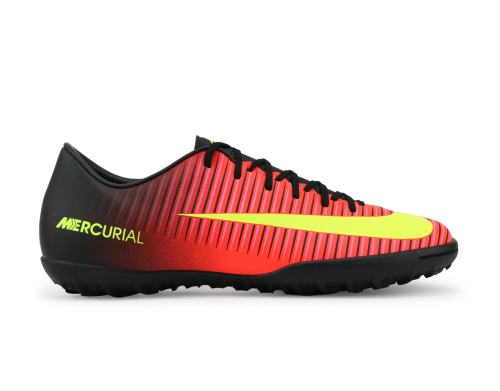 Nike Men's Mercurial Victory VI Turf Scocer Shoes Total Crimson/Volt Black/Pink Blast