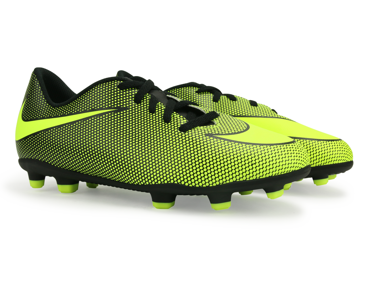 Nike Kids Bravata II FG Black/Volt - Image 4