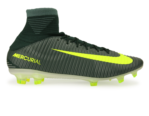 Nike Men's Mercurial Veloce III DF CR7 FG Seaweed/Volt/Hasta/White