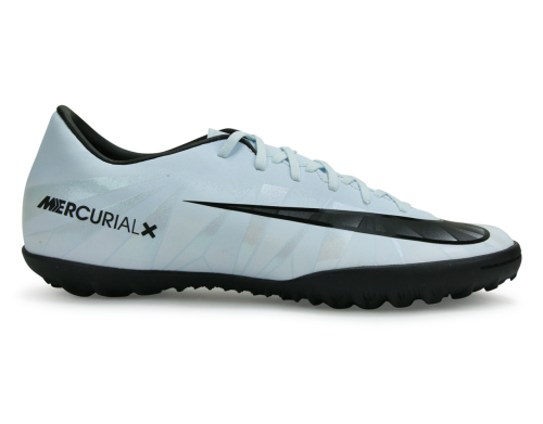 Nike Men's Mercurial Victory VI CR7 Turf Soccer Shoes Blue Tint/Black/White