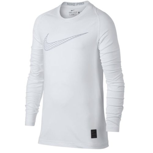 Nike Kids Pro Longsleeve Top White