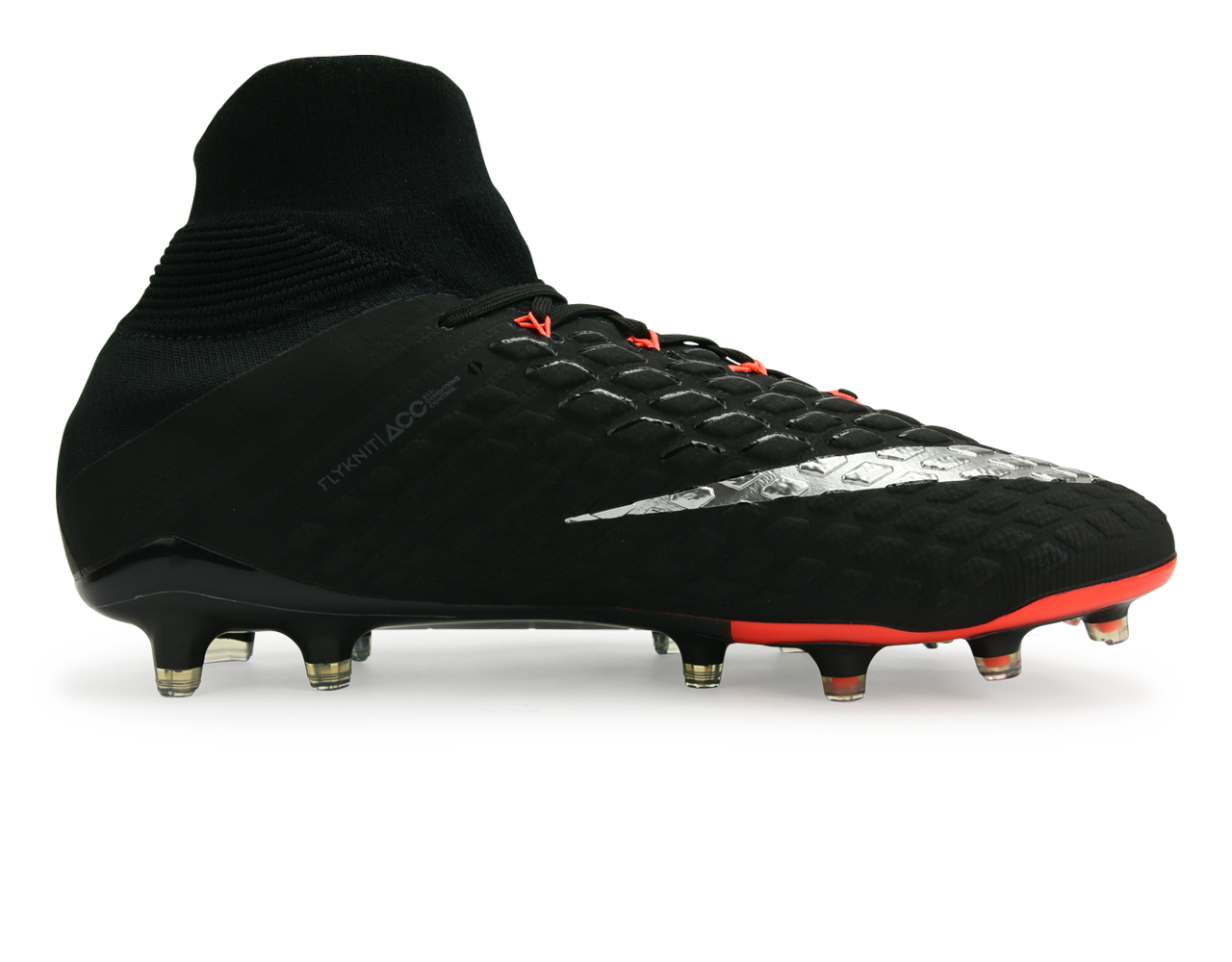 Nike Men's Hypervenom Phantom III Dynamic Fit FG Black/Metalic Silver/Anthracite - Image 4