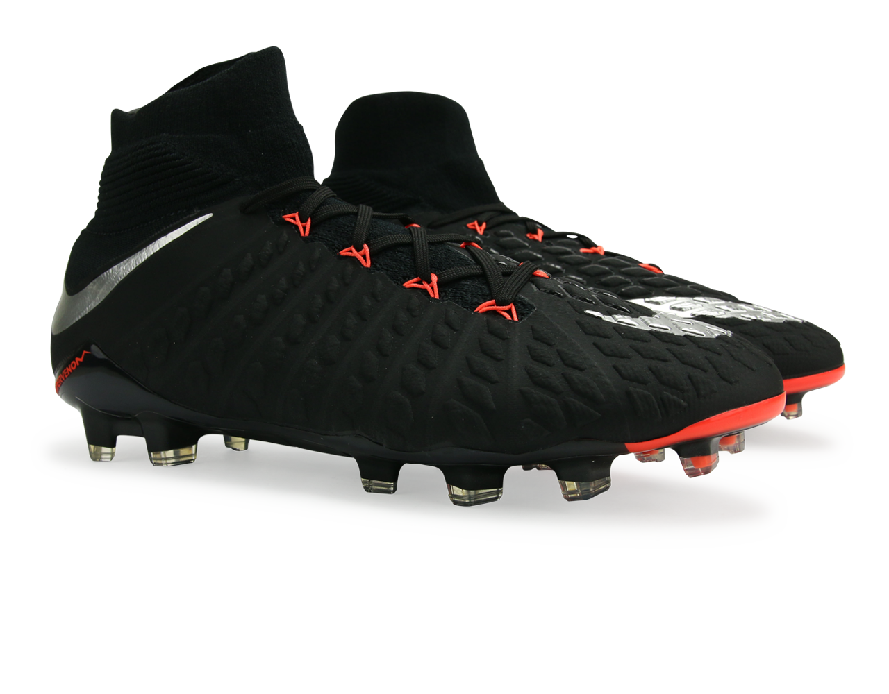 Nike Men's Hypervenom Phantom III Dynamic Fit FG Black/Metalic Silver/Anthracite - Image 3