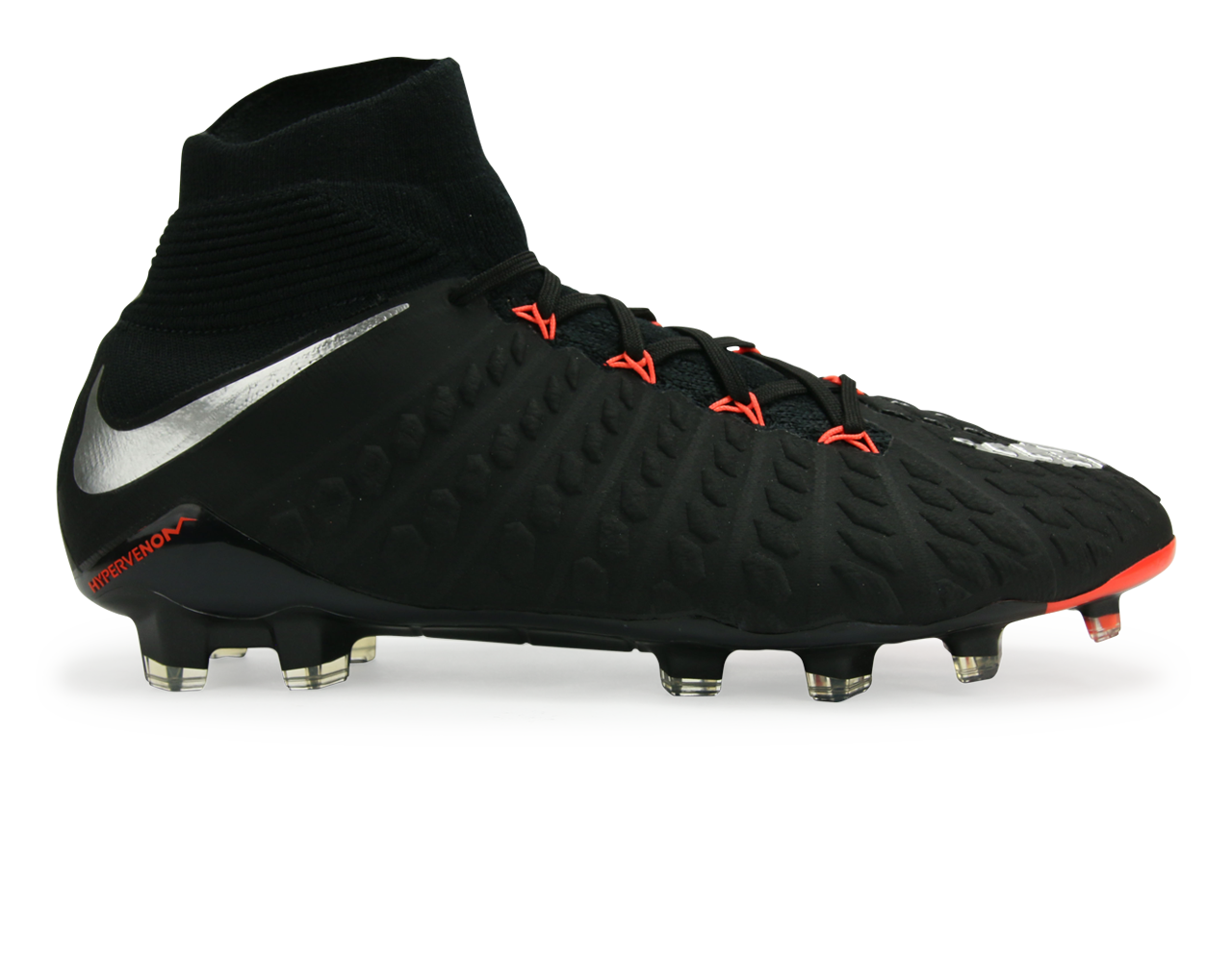Nike Men's Hypervenom Phantom III Dynamic Fit FG Black/Metalic Silver/Anthracite
