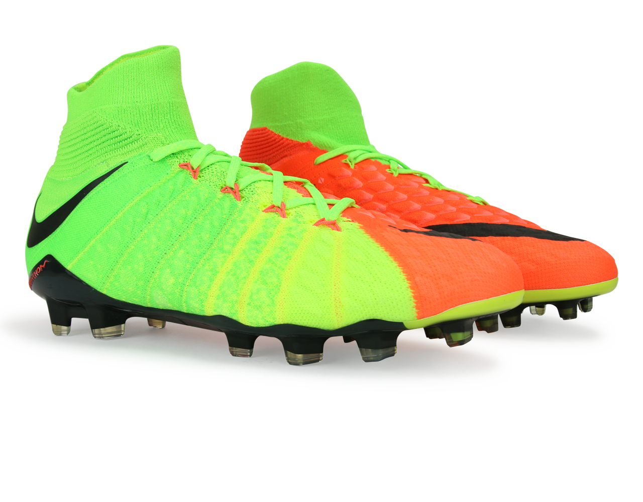 Nike Men's Hypervenom Phantom III Dynamic Fit FG Electric Green/Black/Hyper Orange - Image 3