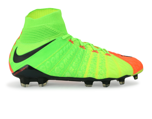 Nike Men's Hypervenom Phantom III Dynamic Fit FG Electric Green/Black/Hyper Orange