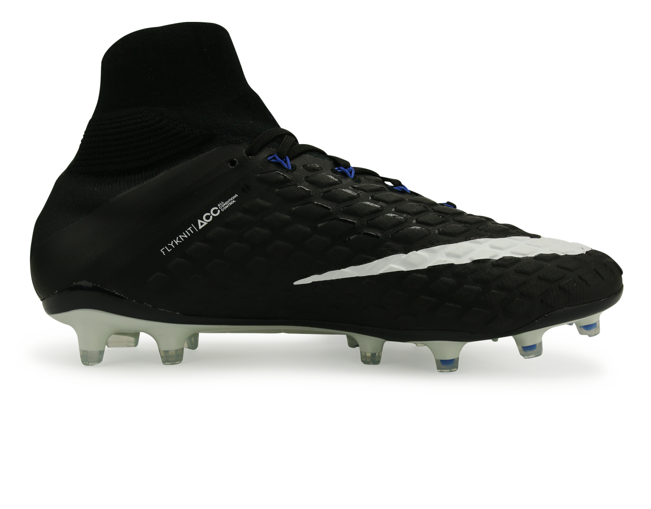 Nike Men's Hypervenom Phantom III Dynamic Fit FG Black/White/Game Royal - Image 3