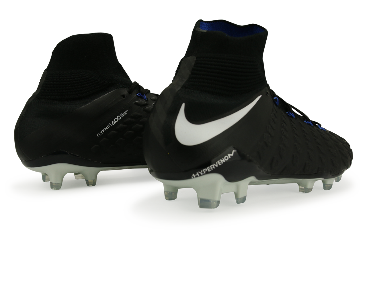 Nike Men's Hypervenom Phantom III Dynamic Fit FG Black/White/Game Royal - Image 4