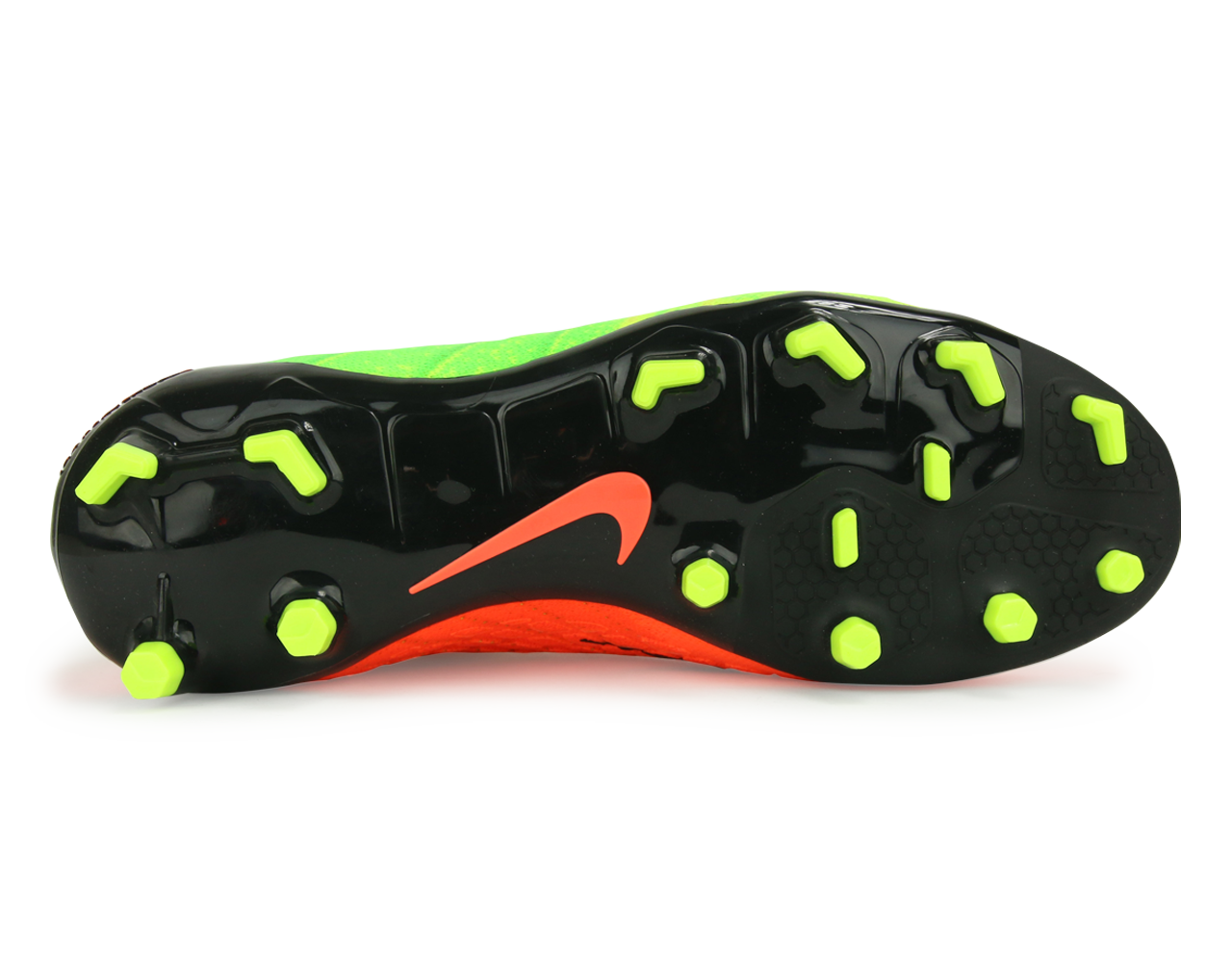 Nike Kids Hypervenom Phantom III Dynamic Fit FG Electric Green/Black/Hyper Orange - Image 3