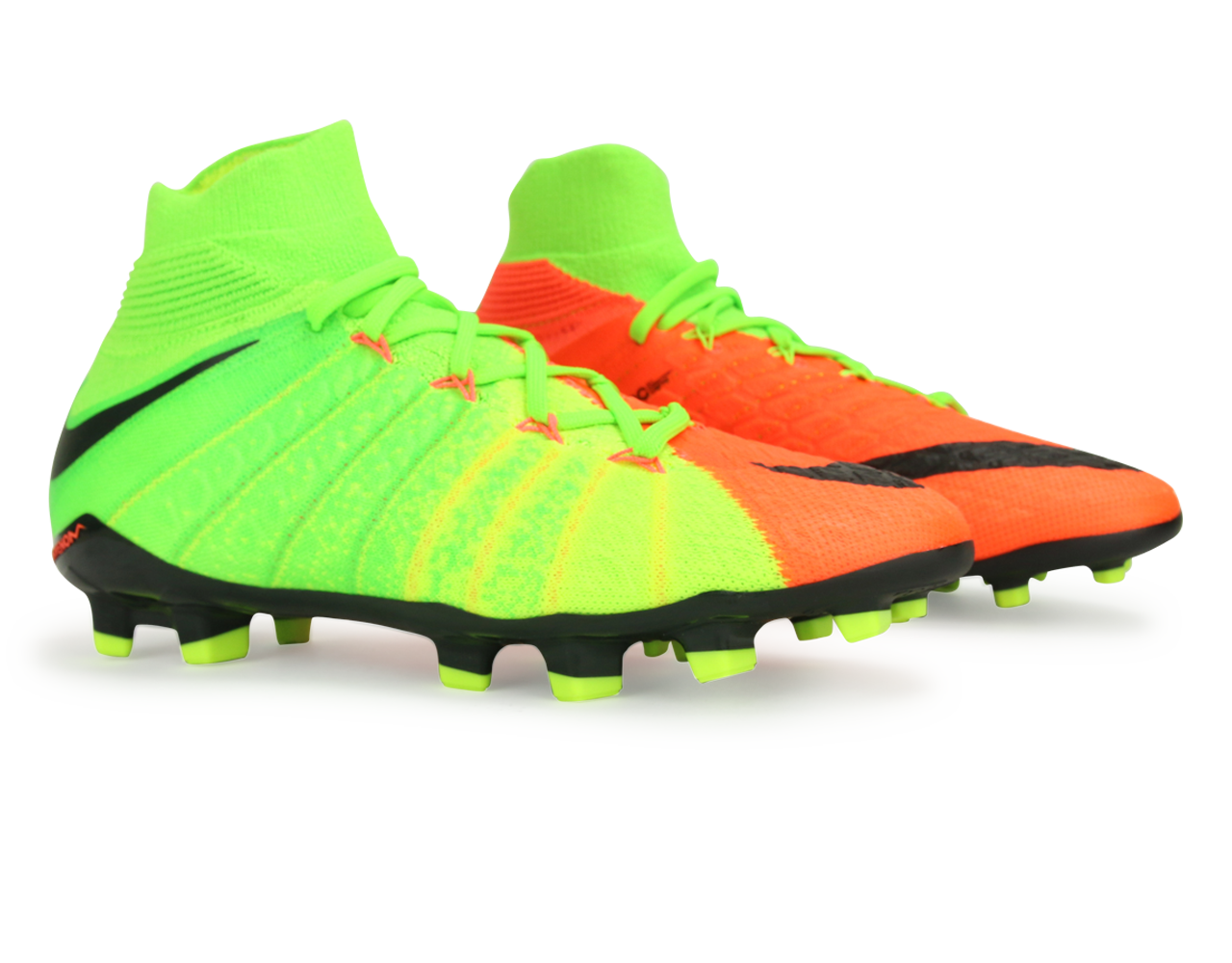 Nike Kids Hypervenom Phantom III Dynamic Fit FG Electric Green/Black/Hyper Orange - Image 4